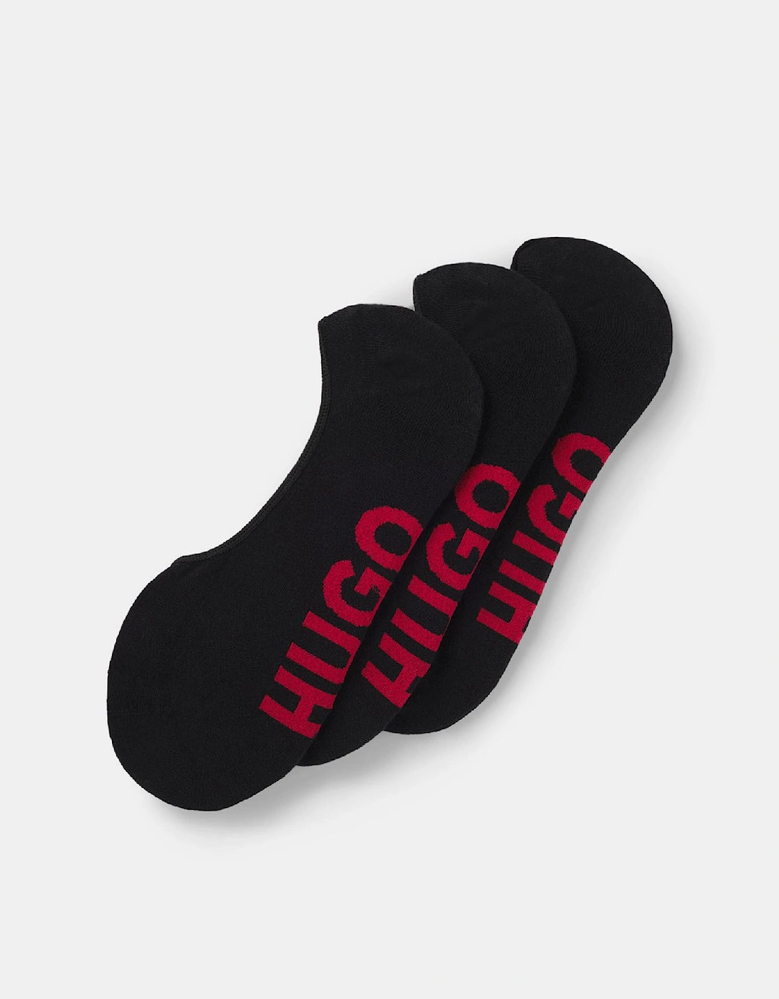 3 Pack of Invisible Socks with Large Logos, 4 of 3