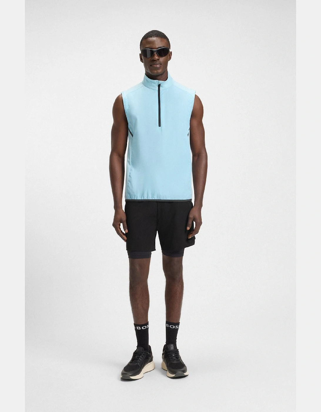 Active Double Layer Shorts in Quick Dry Fabric