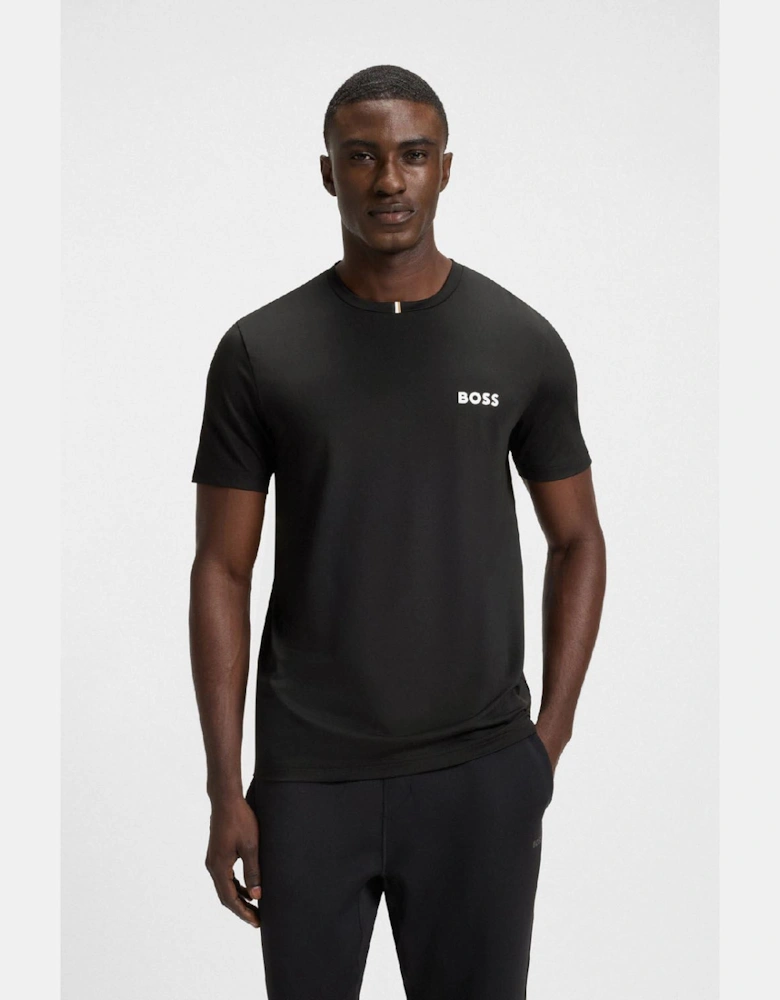 Odour-Control Slim Fit T-Shirt in Stretch Piqué