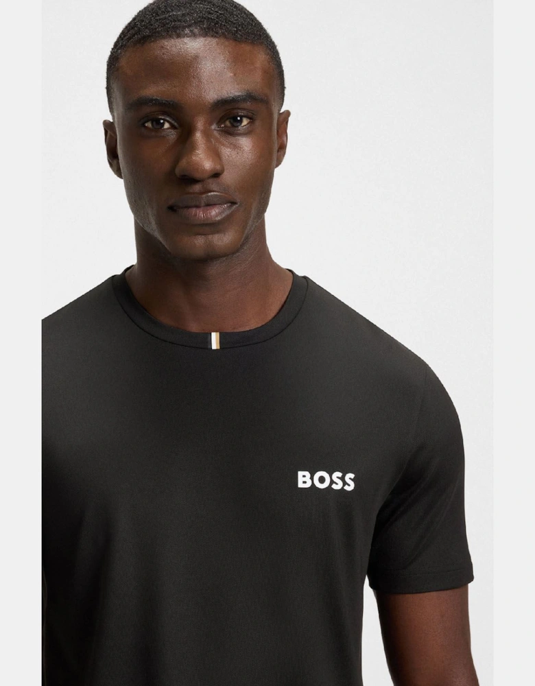 Odour-Control Slim Fit T-Shirt in Stretch Piqué