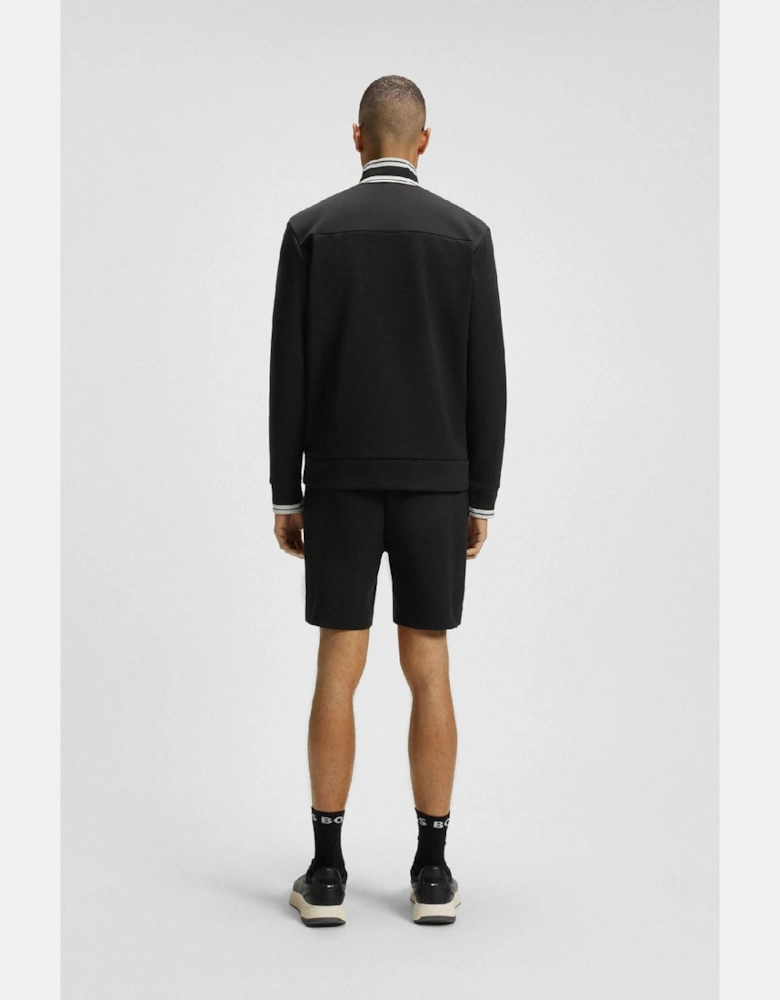 Zone Stripe Detail Zip Up Sweatshirt