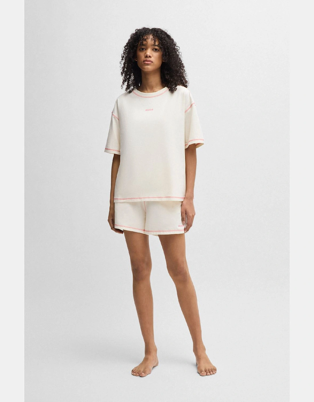 Nite Stretch Cotton Pyjamas with Contrast Logos