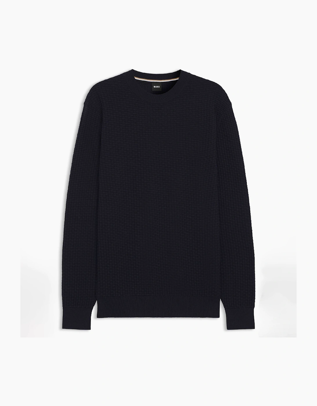 H-Imberto Cotton Sweater with Knitted Structure, 6 of 5