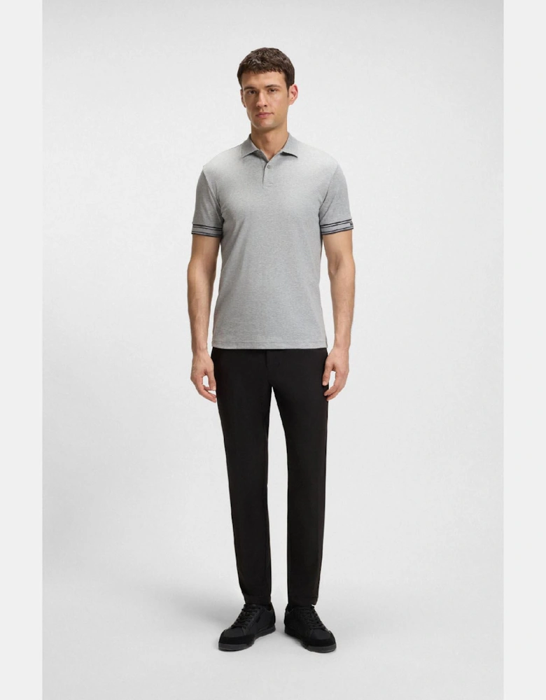Zone Stripe Cuff Polo Shirt
