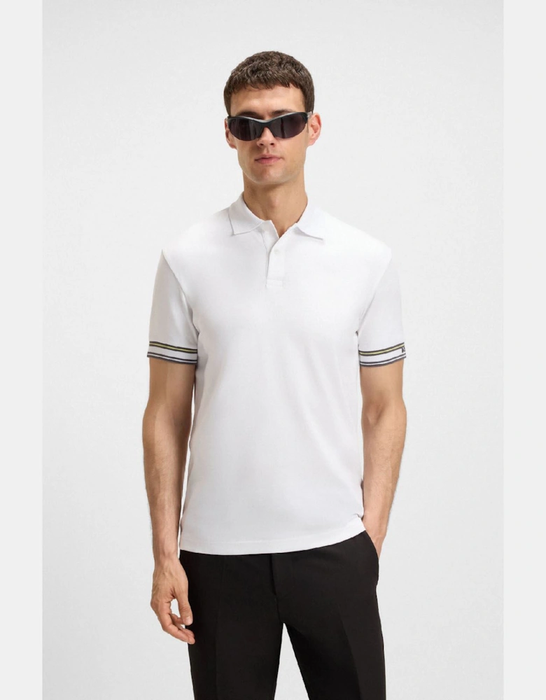 Zone Stripe Cuff Polo Shirt