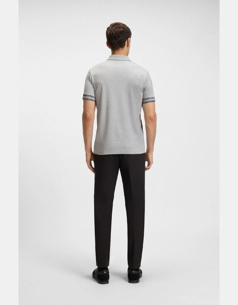 Zone Stripe Cuff Polo Shirt