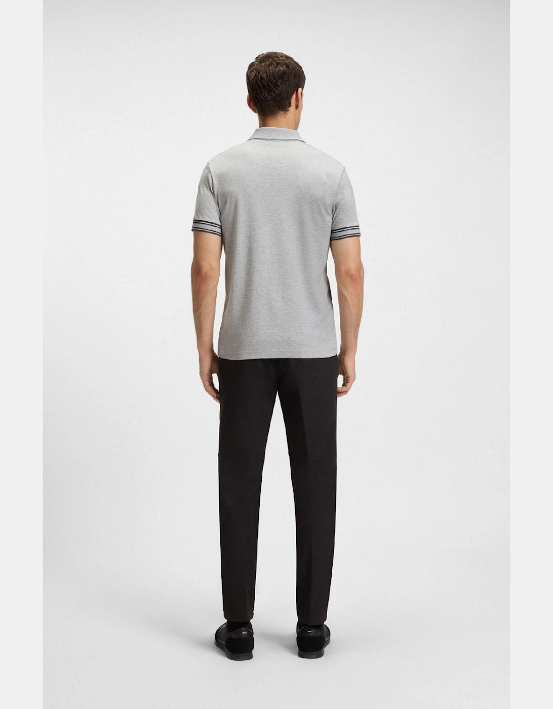 Zone Stripe Cuff Polo Shirt