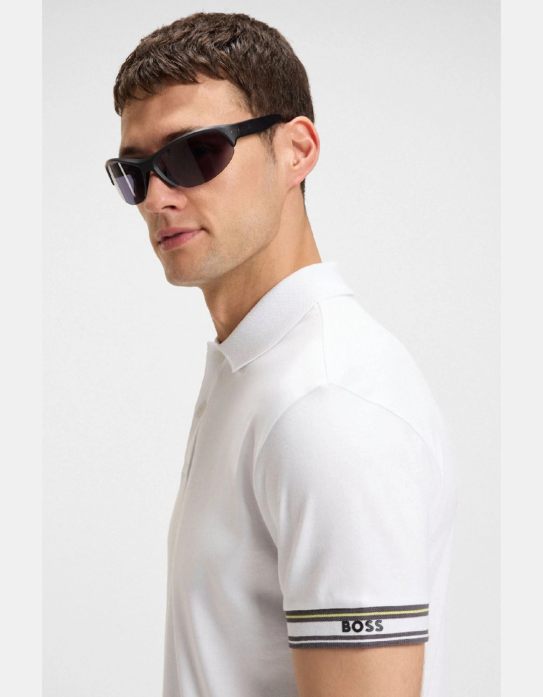 Zone Stripe Cuff Polo Shirt