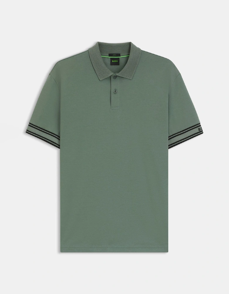 Zone Stripe Cuff Polo Shirt