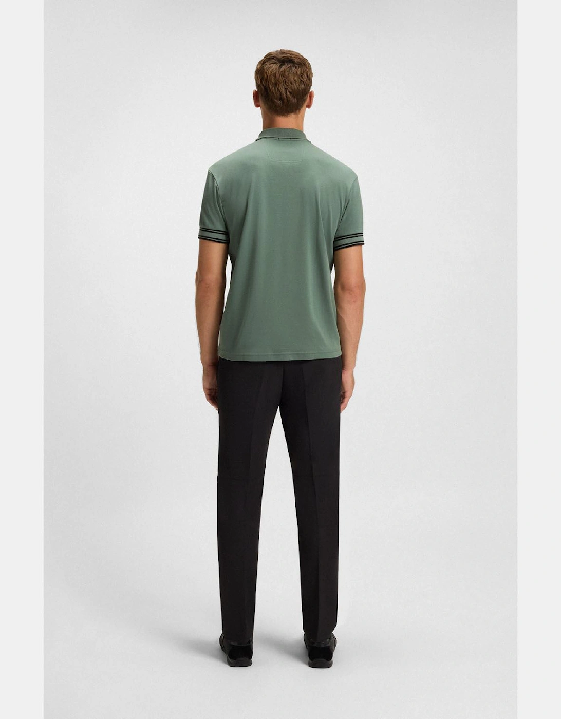 Zone Stripe Cuff Polo Shirt