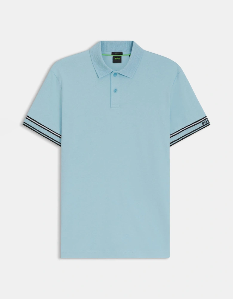 Zone Stripe Cuff Polo Shirt