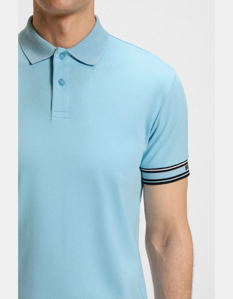 Zone Stripe Cuff Polo Shirt
