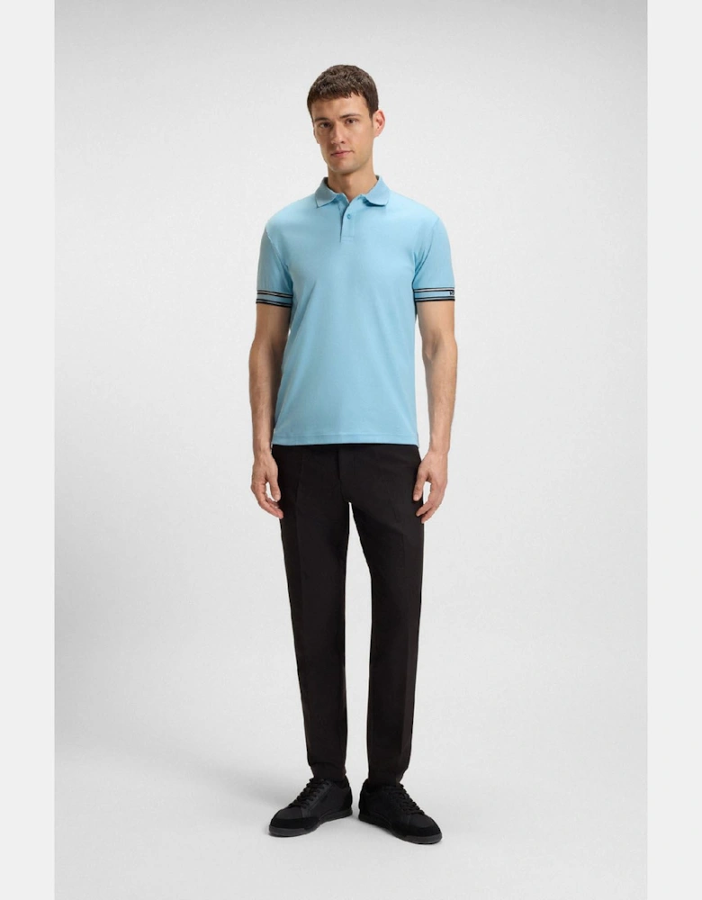 Zone Stripe Cuff Polo Shirt