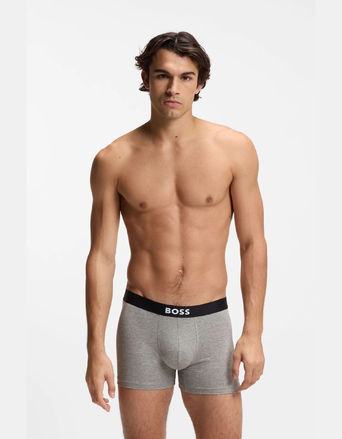 3 Pack of Boxer Briefs in Stretch Cotton