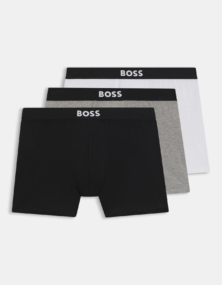 3 Pack of Boxer Briefs in Stretch Cotton