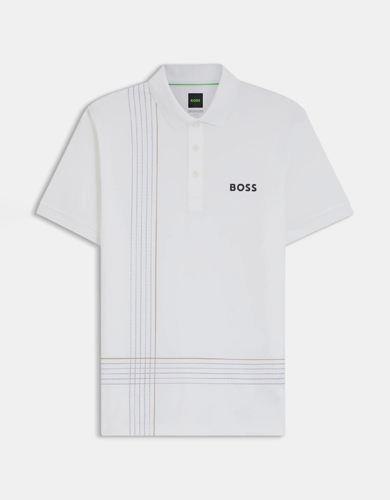 Active Quick Dry Polo Shirt with Check Artwork