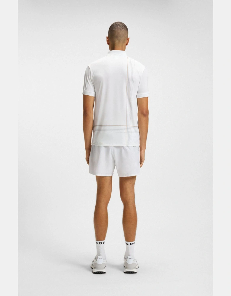 Active Quick Dry Polo Shirt with Check Artwork