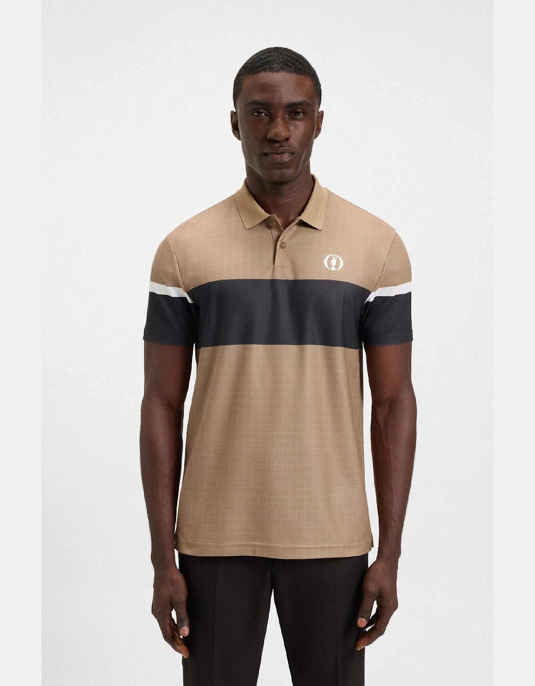 The Open 25 Paddy Grid Pattern Polo Shirt