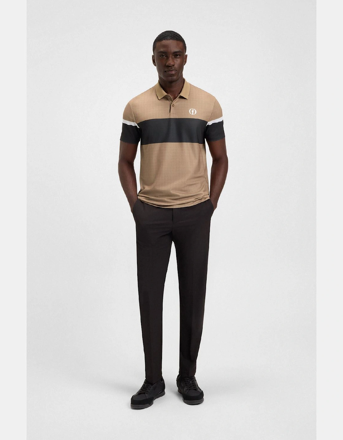 The Open 25 Paddy Grid Pattern Polo Shirt