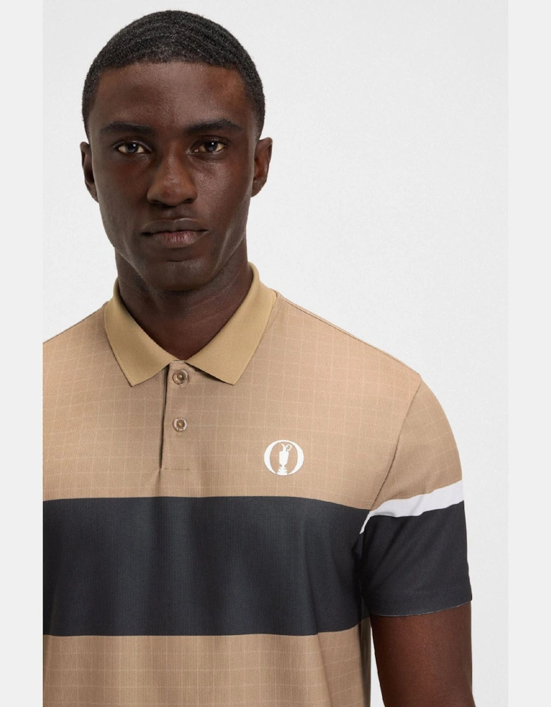 The Open 25 Paddy Grid Pattern Polo Shirt