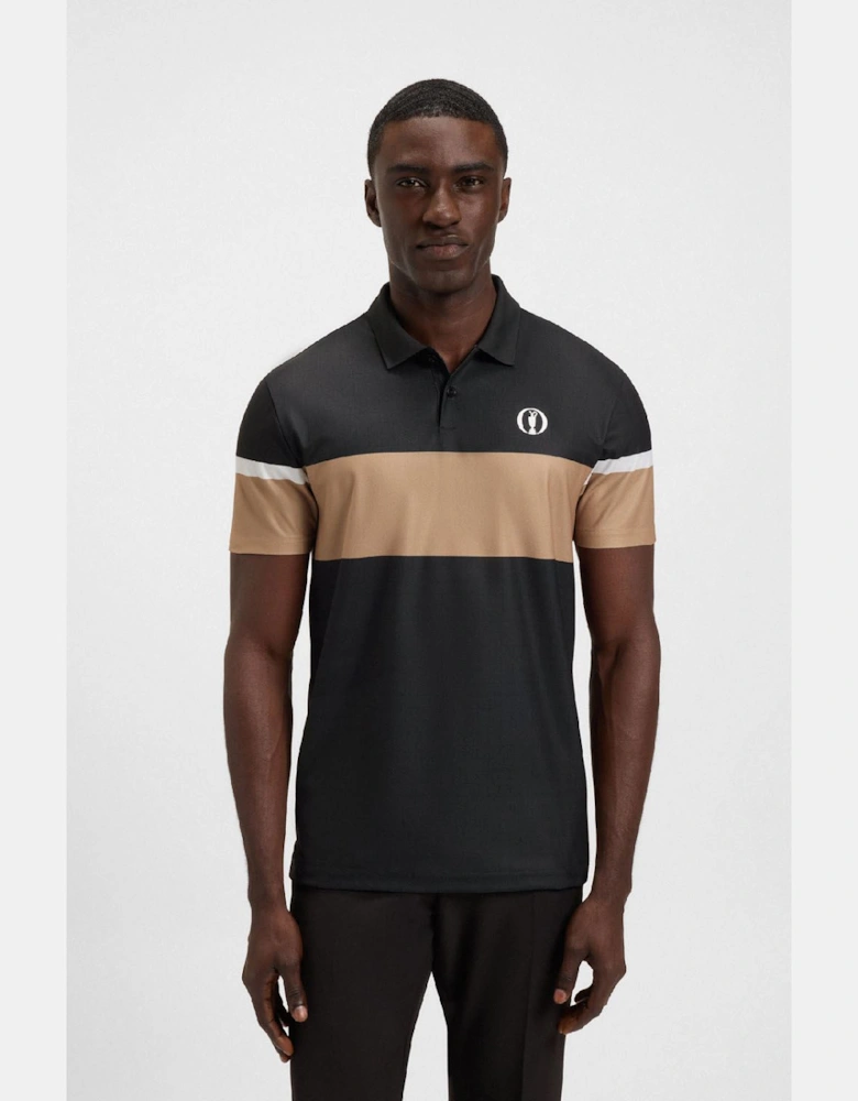 The Open 25 Paddy Grid Pattern Polo Shirt