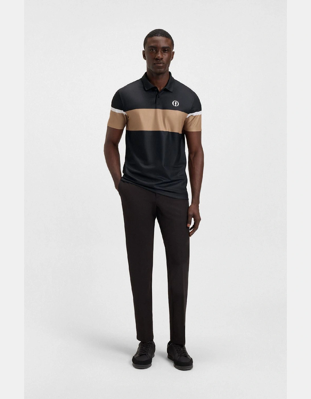 The Open 25 Paddy Grid Pattern Polo Shirt