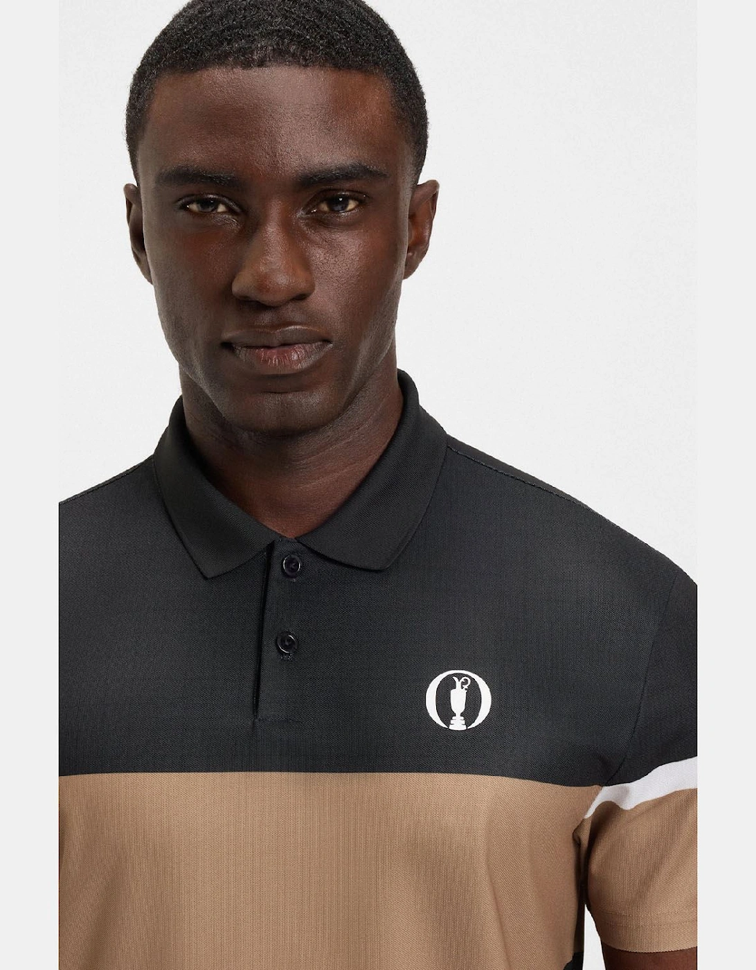 The Open 25 Paddy Grid Pattern Polo Shirt
