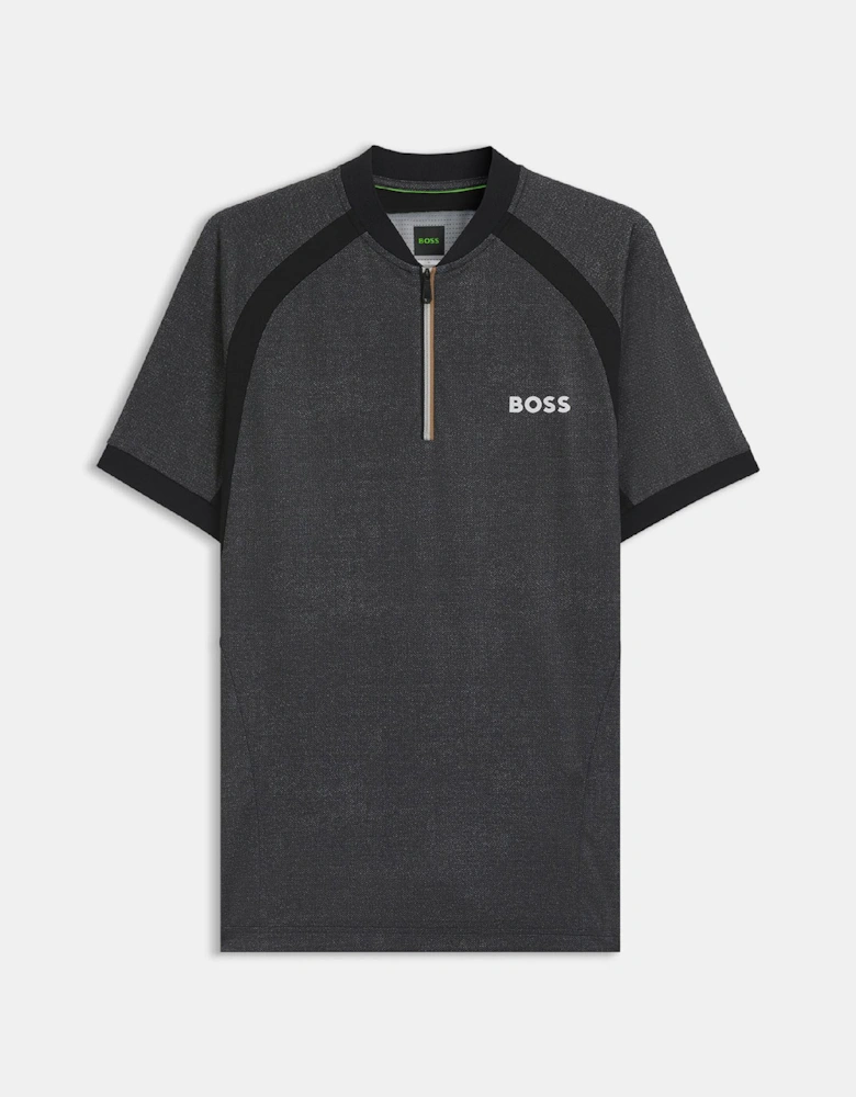 PL_TOC Matchball Zip-Neck Mesh Polo Shirt