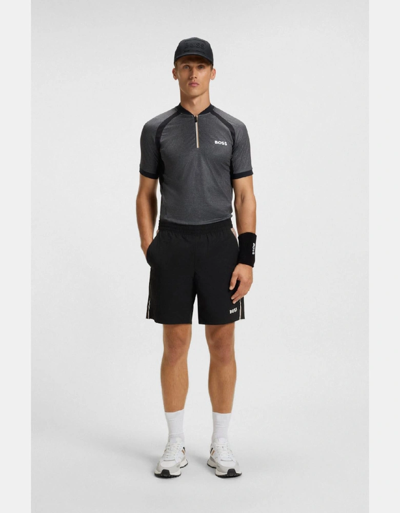 PL_TOC Matchball Zip-Neck Mesh Polo Shirt