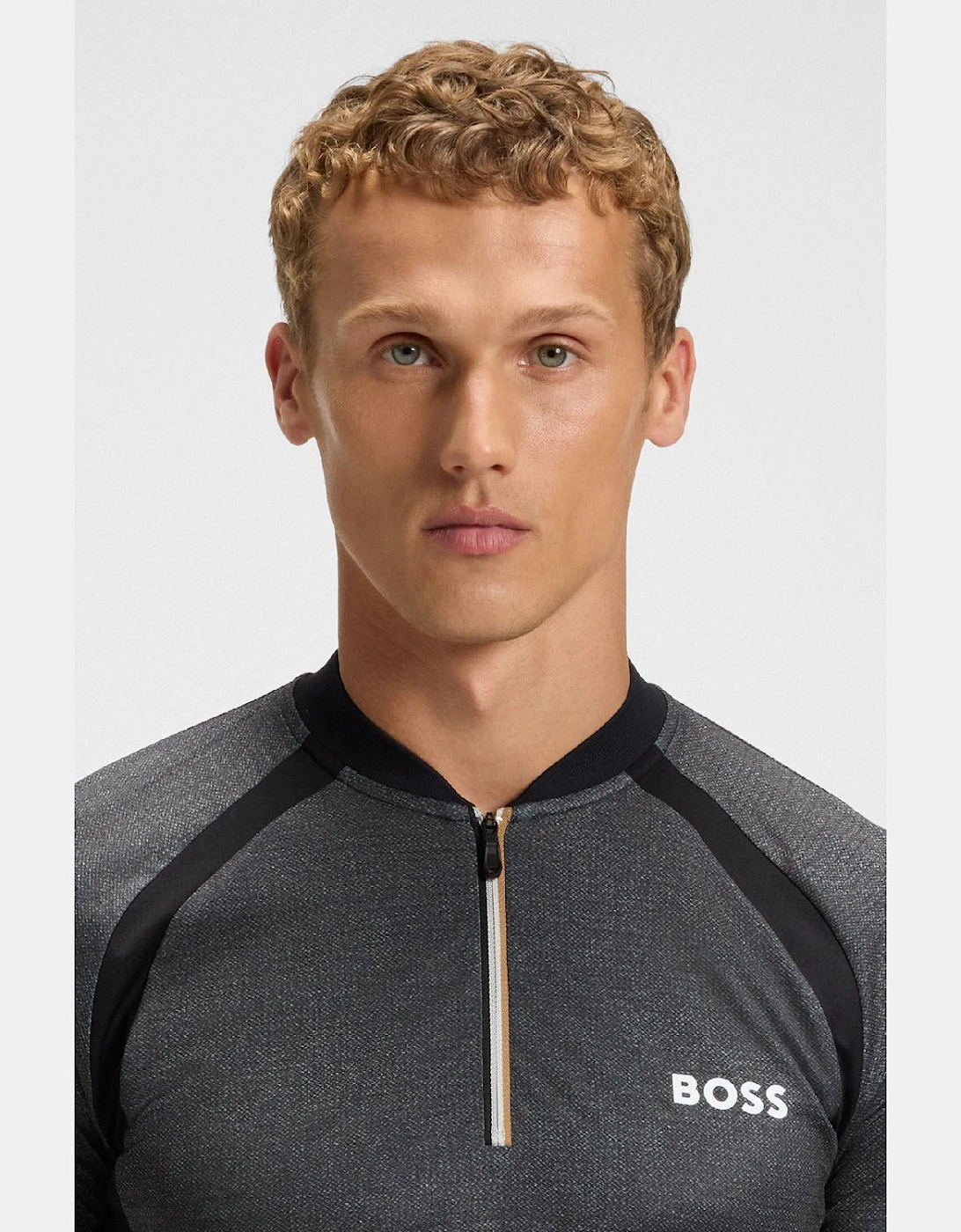 PL_TOC Matchball Zip-Neck Mesh Polo Shirt