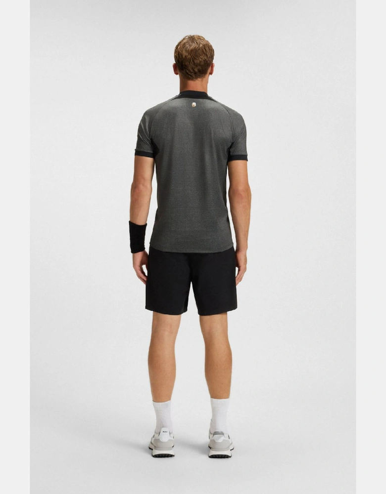 PL_TOC Matchball Zip-Neck Mesh Polo Shirt