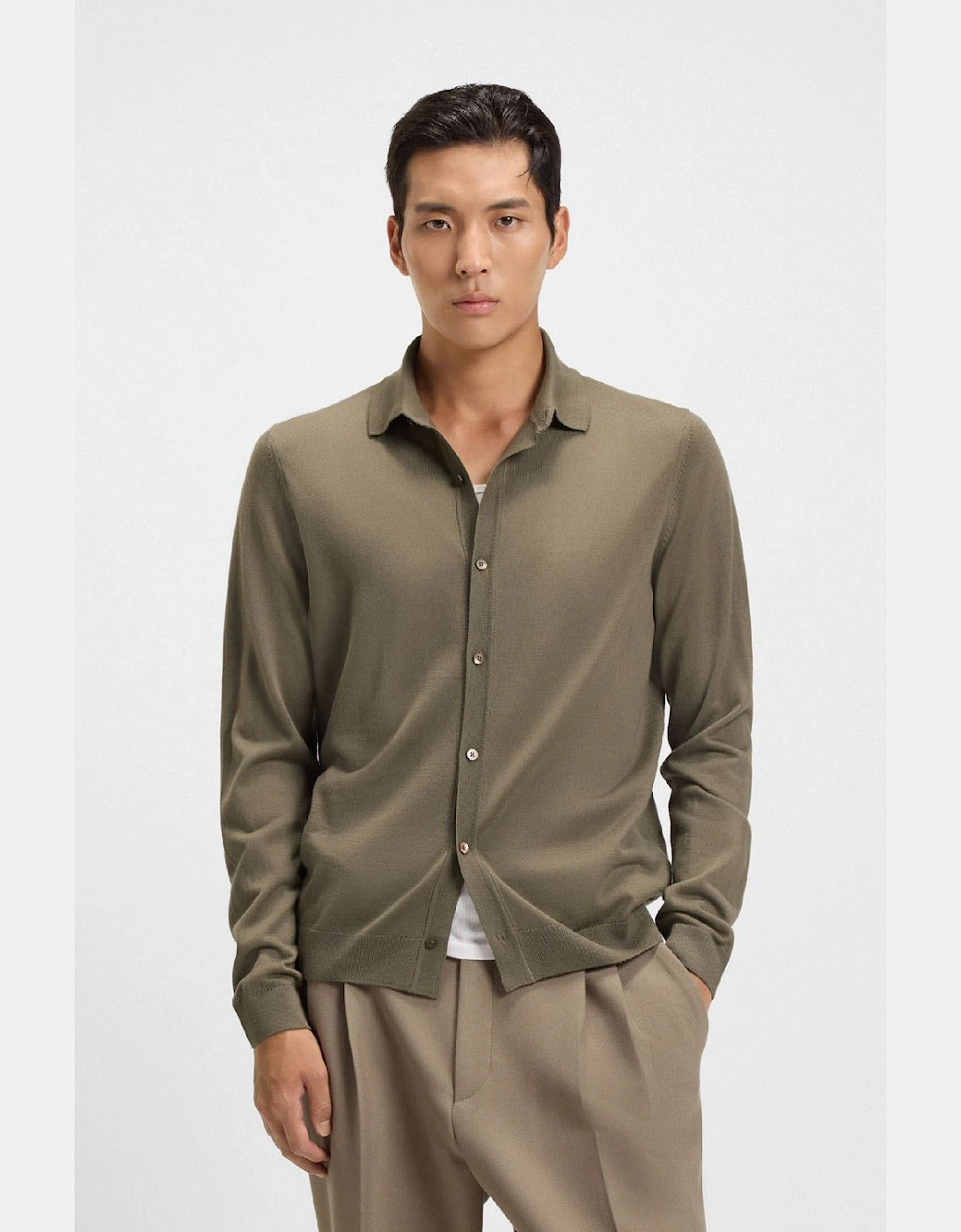 Helbert Regular Fit Shirt in Virgin Wool