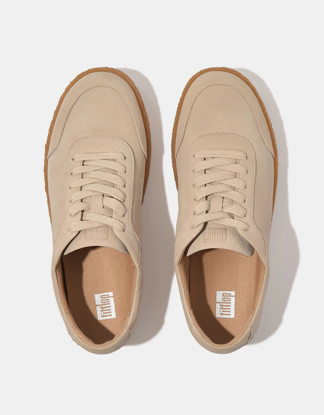 Rally Tumbled-Nubuck Crepe Trainers