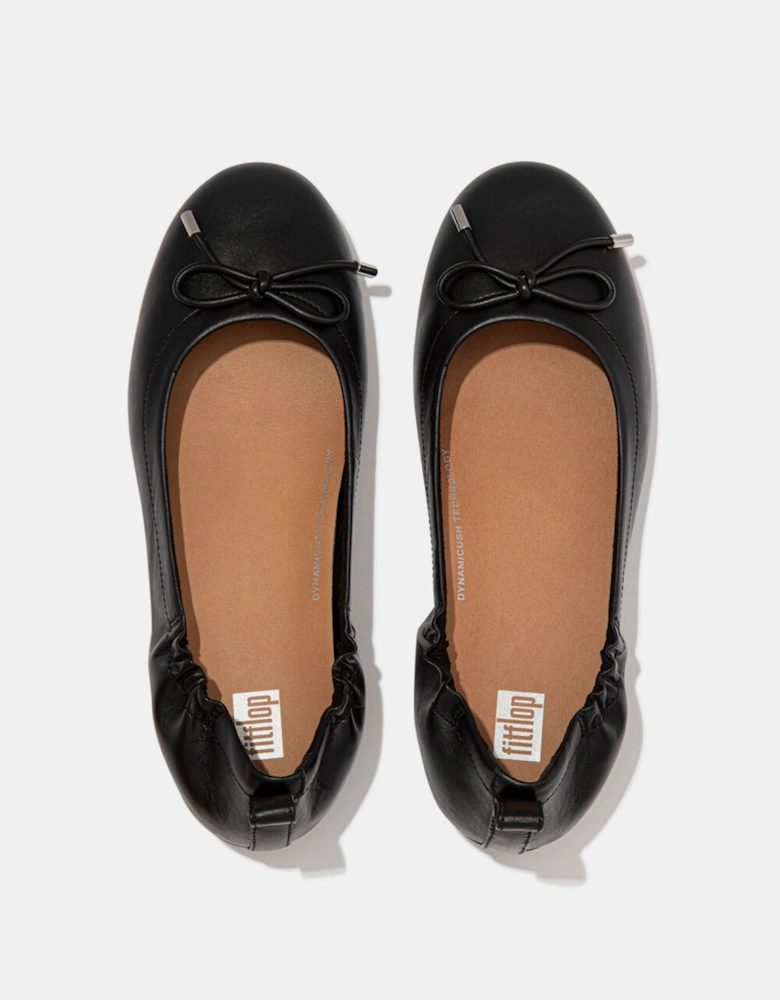 Allegro Bow Leather Ballet Pumps