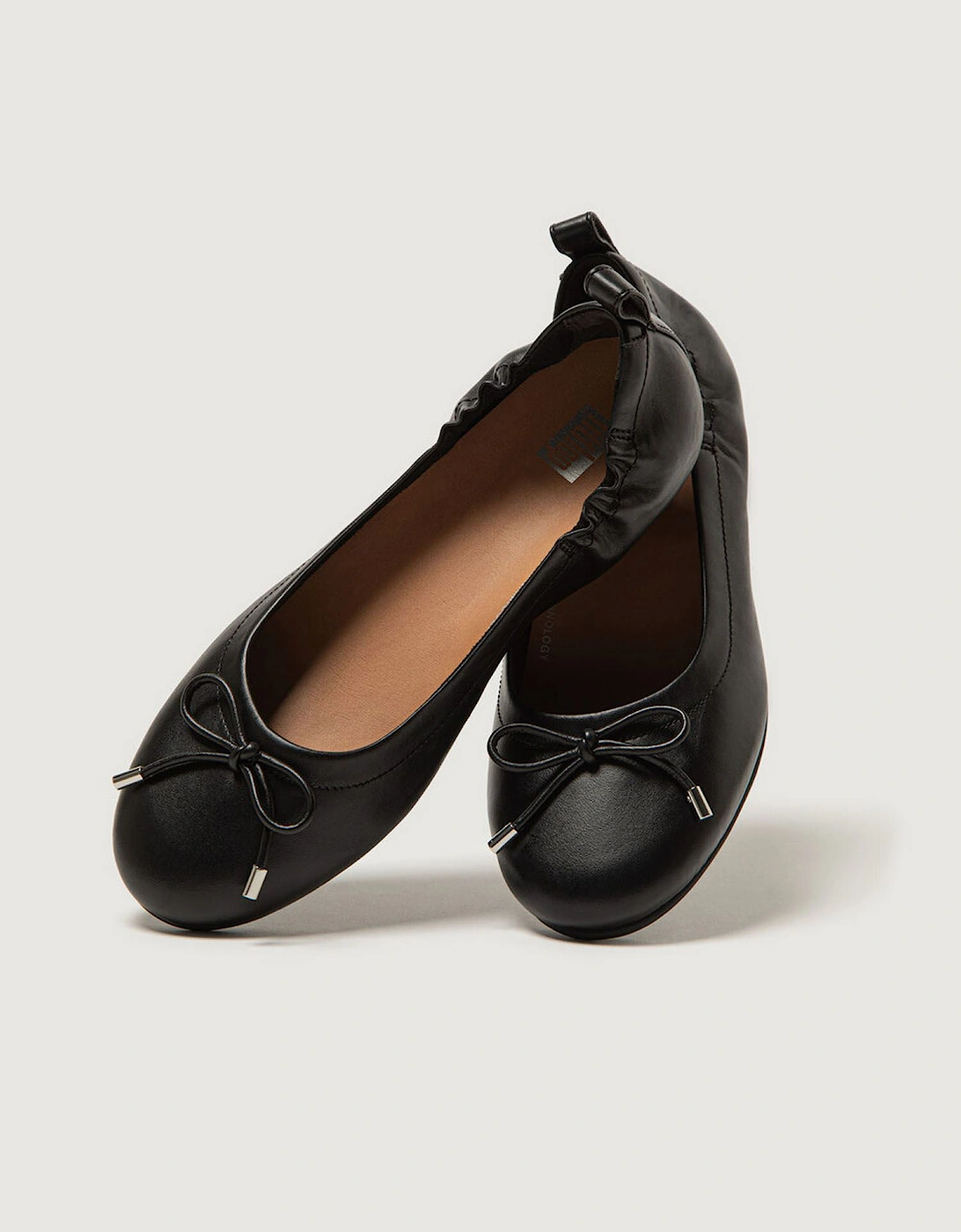 Allegro Bow Leather Ballet Pumps