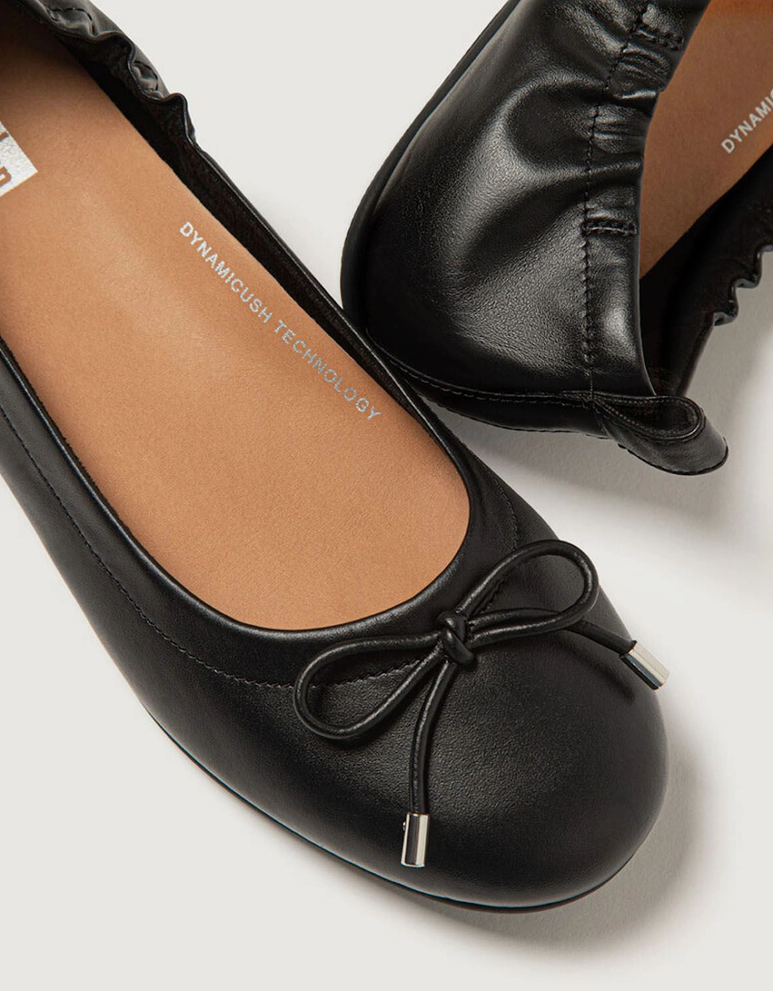 Allegro Bow Leather Ballet Pumps