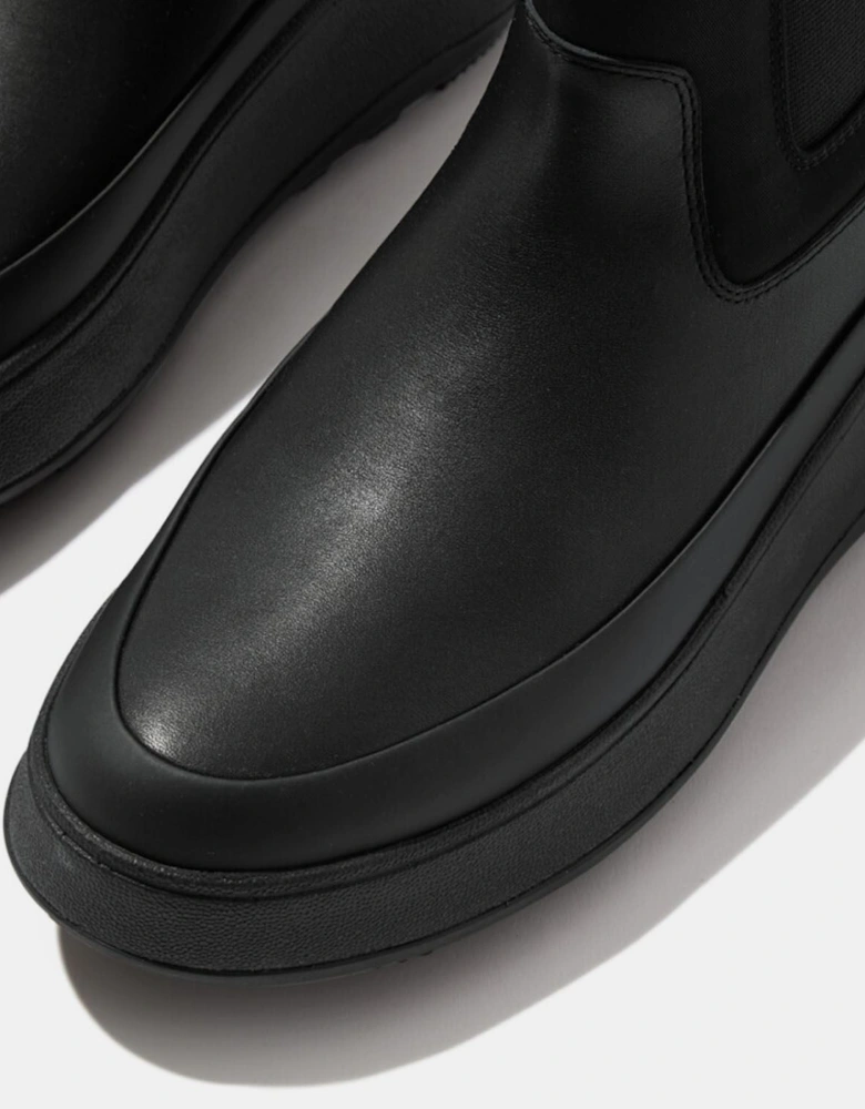 F-Mode Water-Resistant Flatform Chelsea Boots