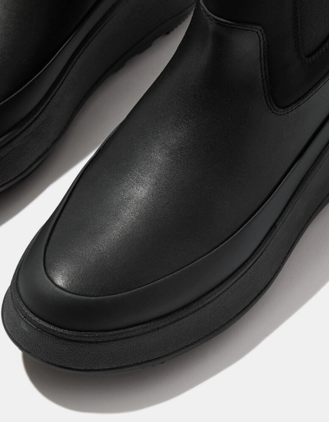 F-Mode Water-Resistant Flatform Chelsea Boots