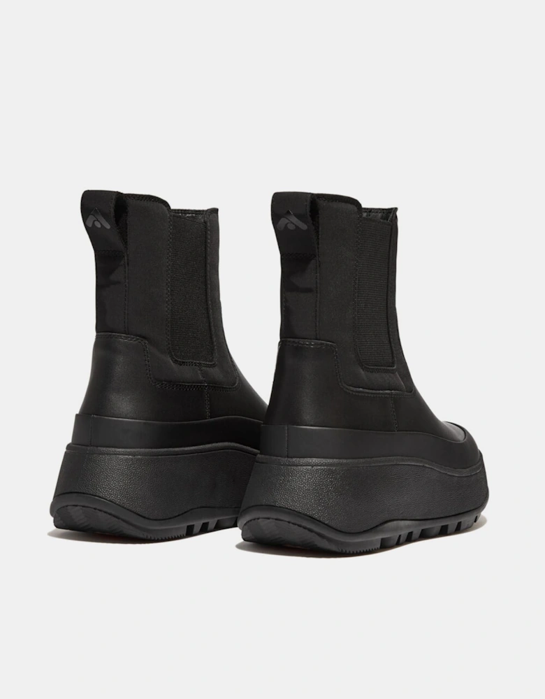 F-Mode Water-Resistant Flatform Chelsea Boots
