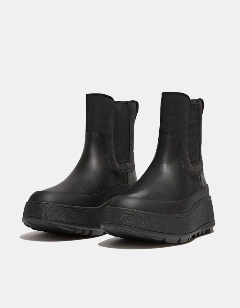 F-Mode Water-Resistant Flatform Chelsea Boots