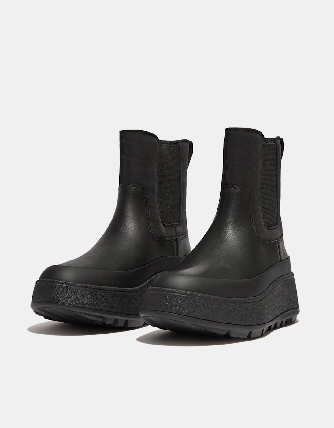 F-Mode Water-Resistant Flatform Chelsea Boots