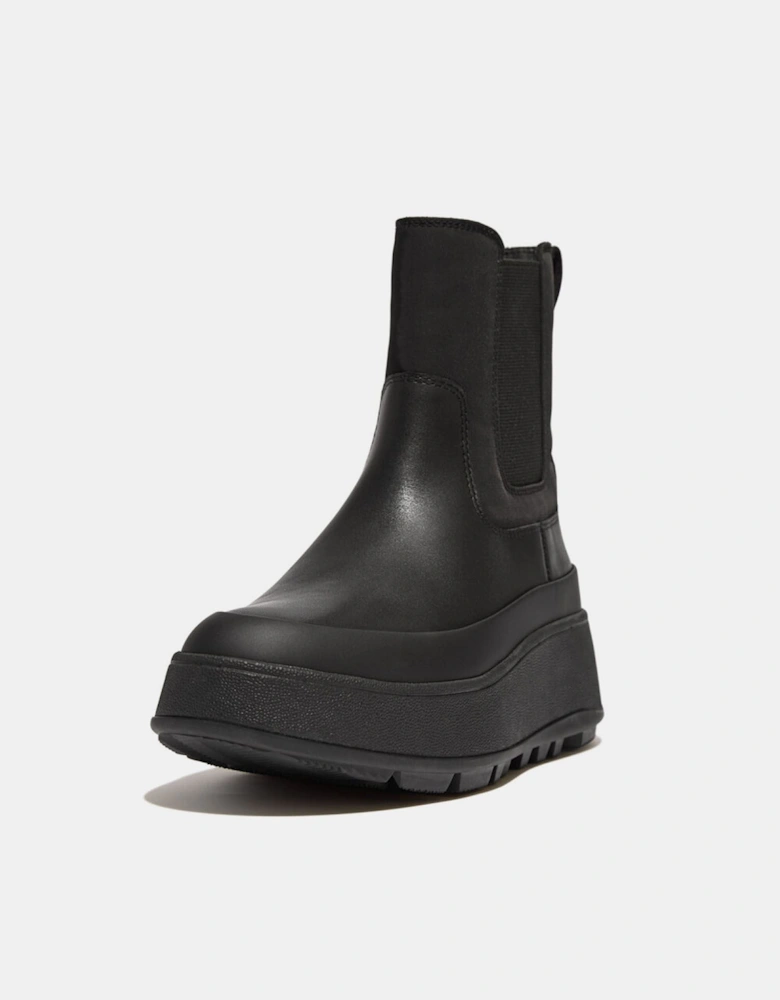 F-Mode Water-Resistant Flatform Chelsea Boots