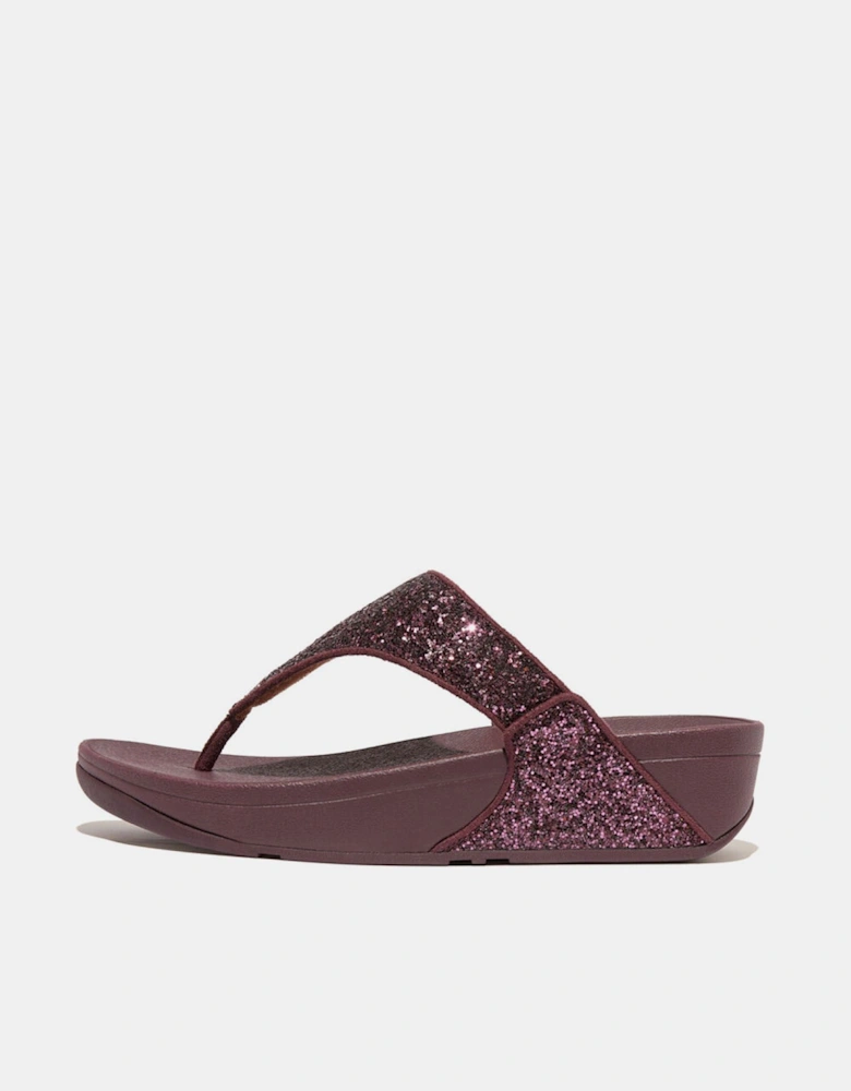 Lulu Glitter Toe-Thong Flip Flops