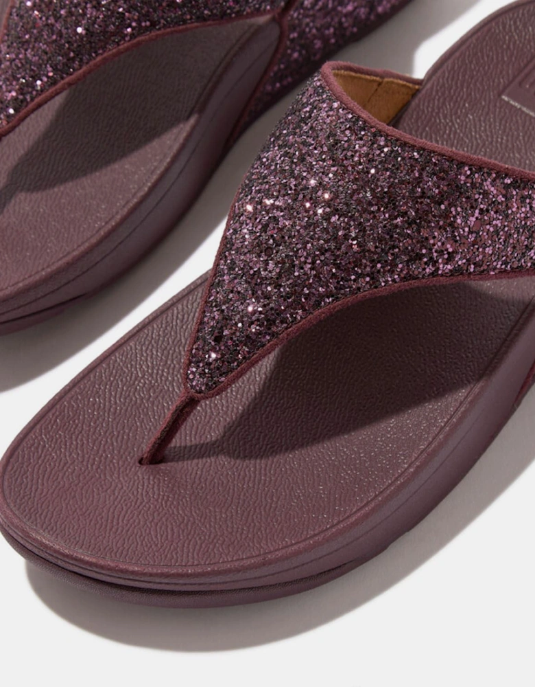 Lulu Glitter Toe-Thong Flip Flops