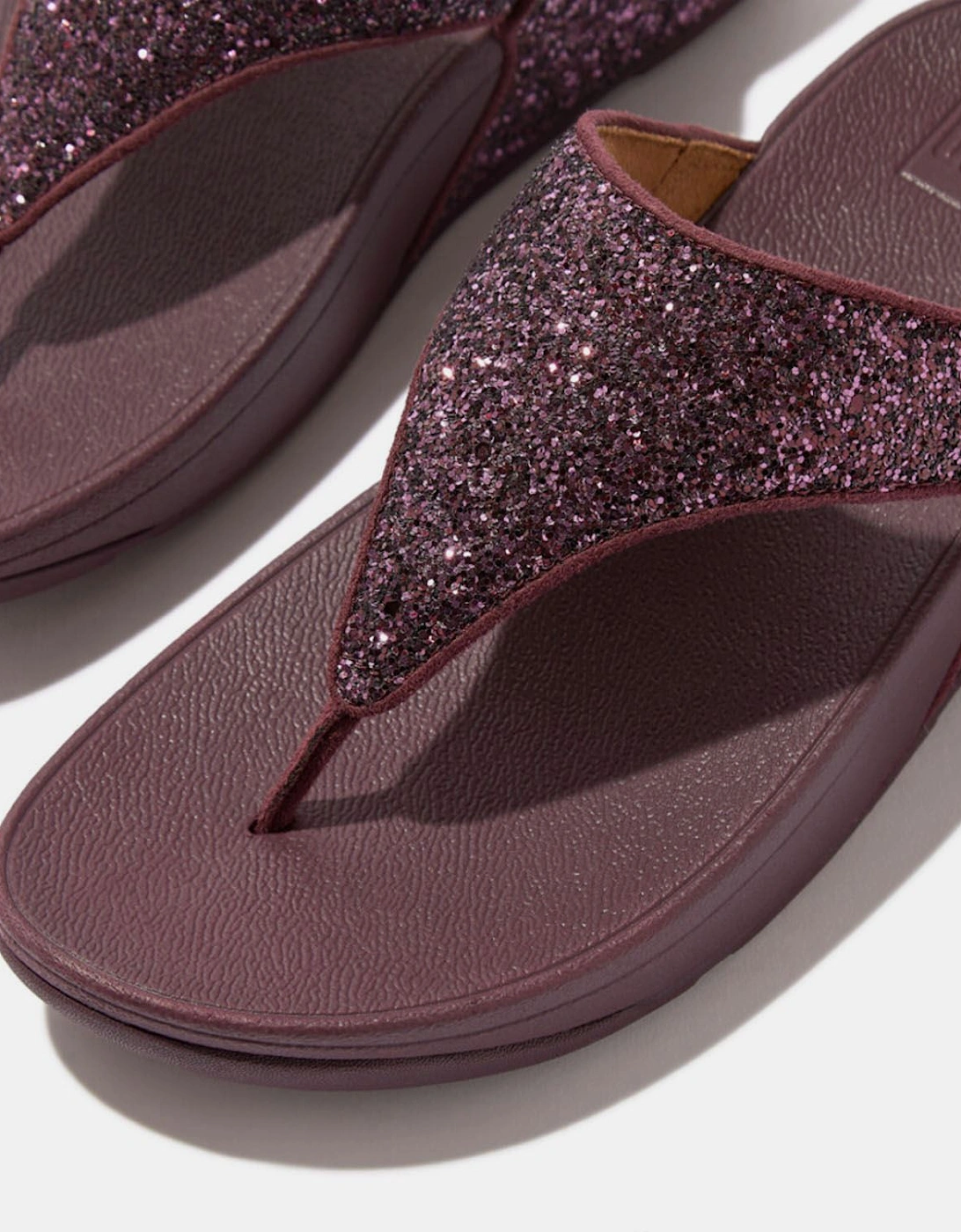 Lulu Glitter Toe-Thong Flip Flops