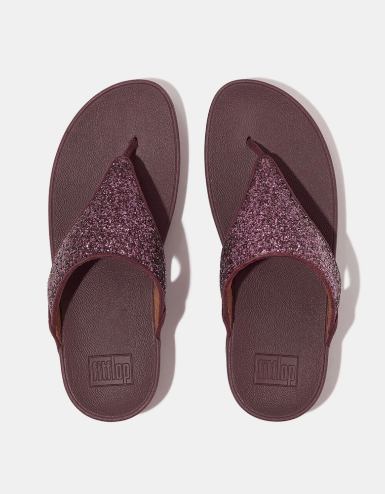 Lulu Glitter Toe-Thong Flip Flops