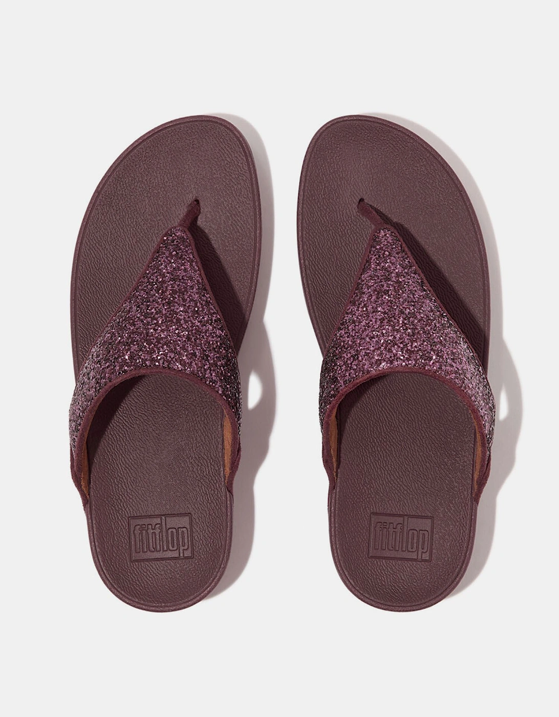 Lulu Glitter Toe-Thong Flip Flops