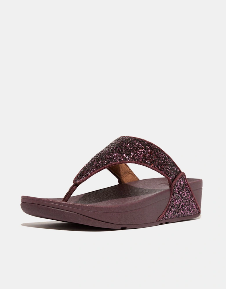 Lulu Glitter Toe-Thong Flip Flops