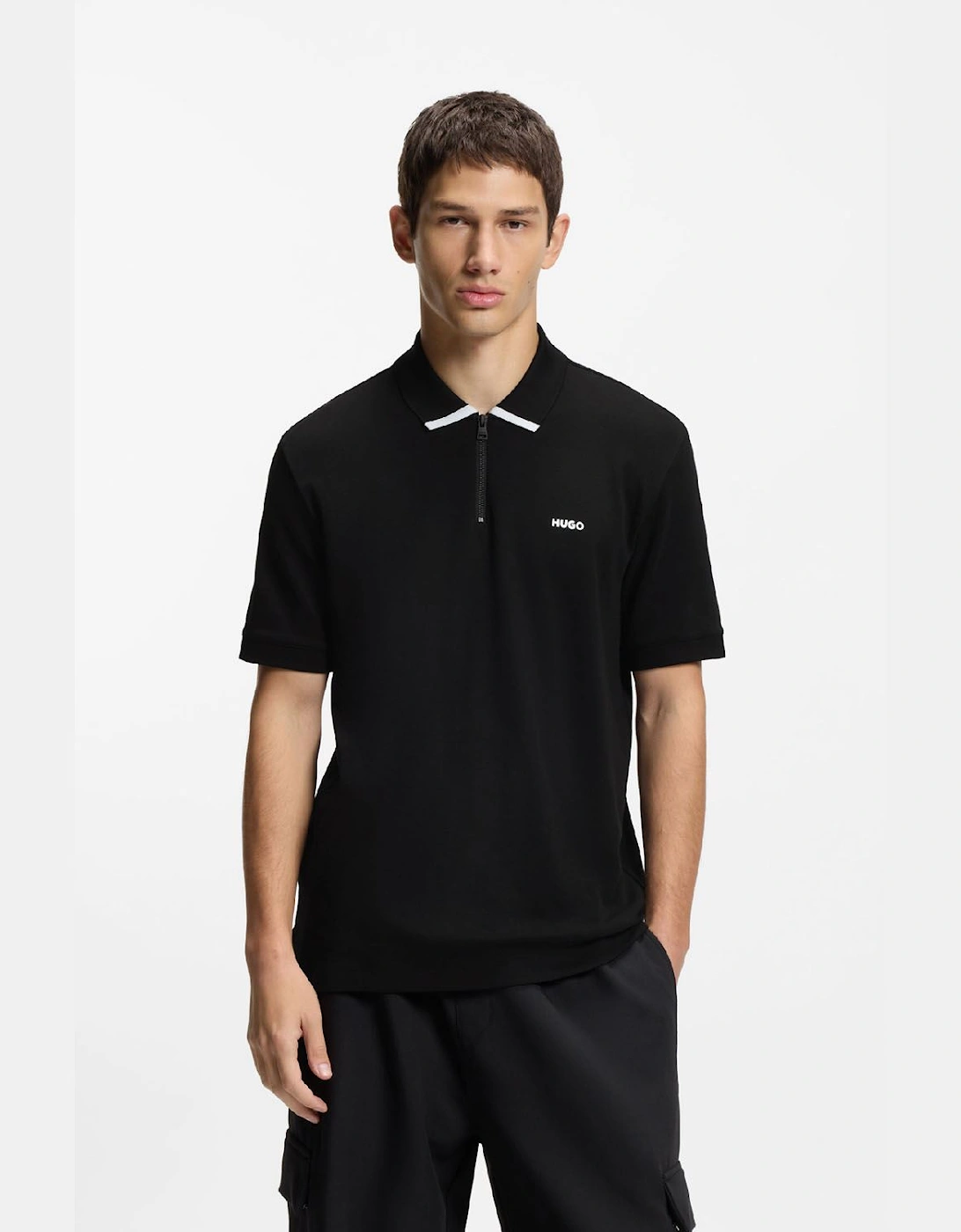 Dalomino Contrast Logo Polo Shirt