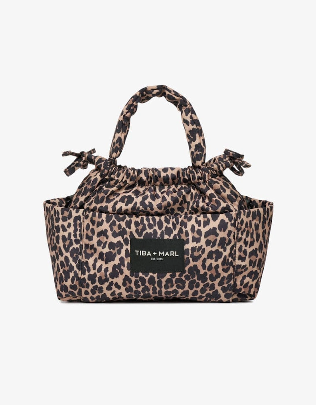 Mini Luna Drawstring Stroller Bag Leopard Print, 8 of 7